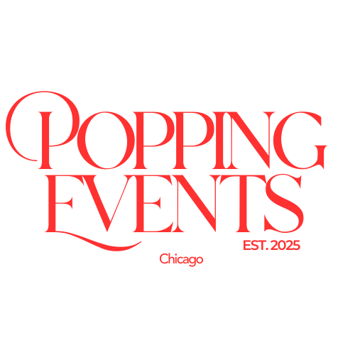 popping event mock logo